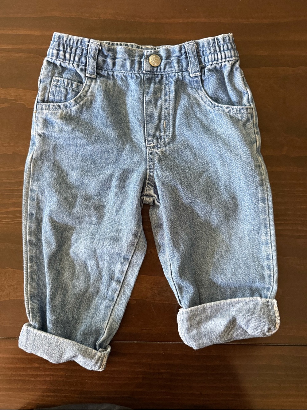 Vintage Kids Light Blue Denim Jeans - little legends 18M